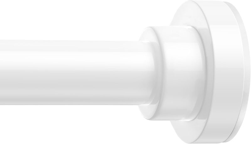 AIZESI 32-64 Inch Tension Curtain Rod No Drilling White Spring Loaded Curtain Rods Adjustable Tension Rod for Window Bathroom Doorway Closet Storage - Image 1